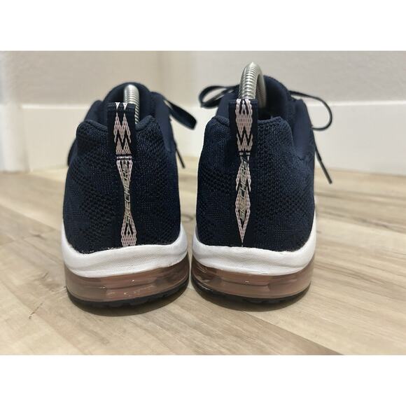 Skechers Air Cooled Memory Foam Sneakers Navy Blue/Whit/Pink Size 10 - Picture 4 of 8
